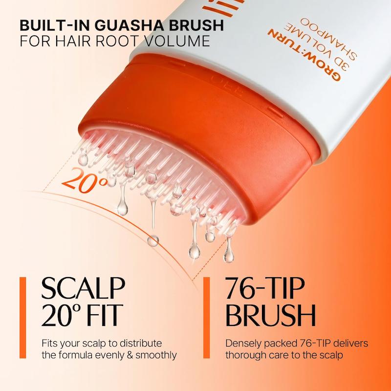 شامپو ضد ریزش و حجم دهنده موی لیلیوئه lilyeve GrowTurn 3D Volume Shampoo with Brush