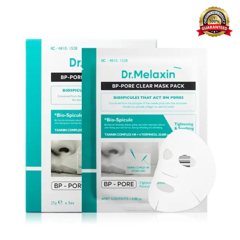 ماسک ورقه ای کنترل منافذ دکتر ملاکسین Dr melaxin BP Pore clear mask