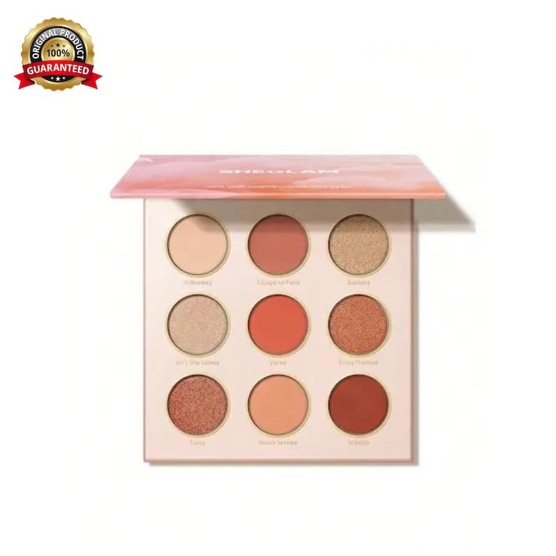 پالت سایه چشم پودری 9 رنگ شیگلم مدل Rose Code