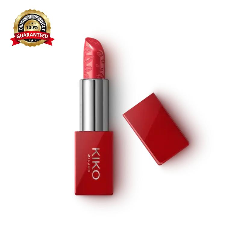 رژ لب جامد و براق کیکو Kiko مدل Flirt Alert رنگ 04 - Heartbreaker red