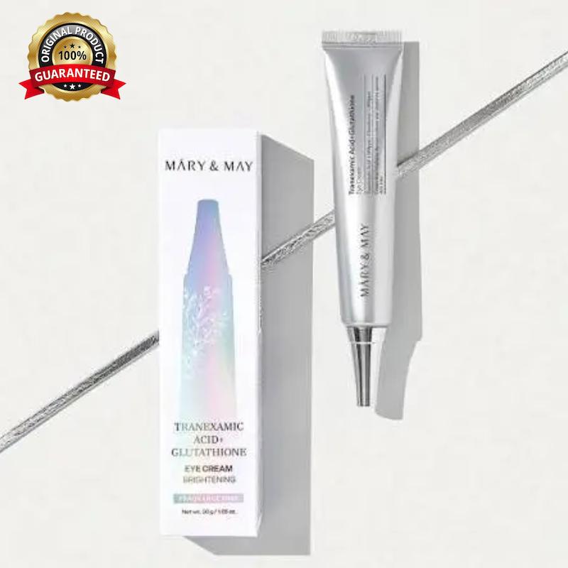 کرم دور چشم ضدلک و روشن کننده مری اند می  Mary&May Tranexamic Acid + Glutathione Under Eye Cream 