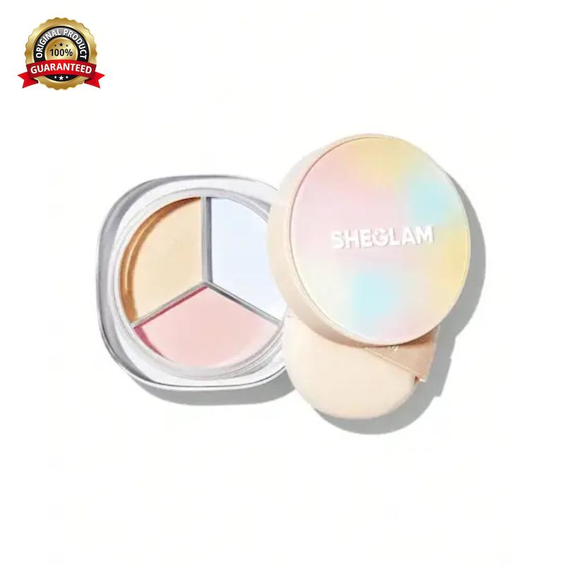 پودر فیکس اصلاح‌کننده رنگ شیگلم مدل ۳ در ۱ Radiance Ring 3-In-1 Correcting Setting Powder
