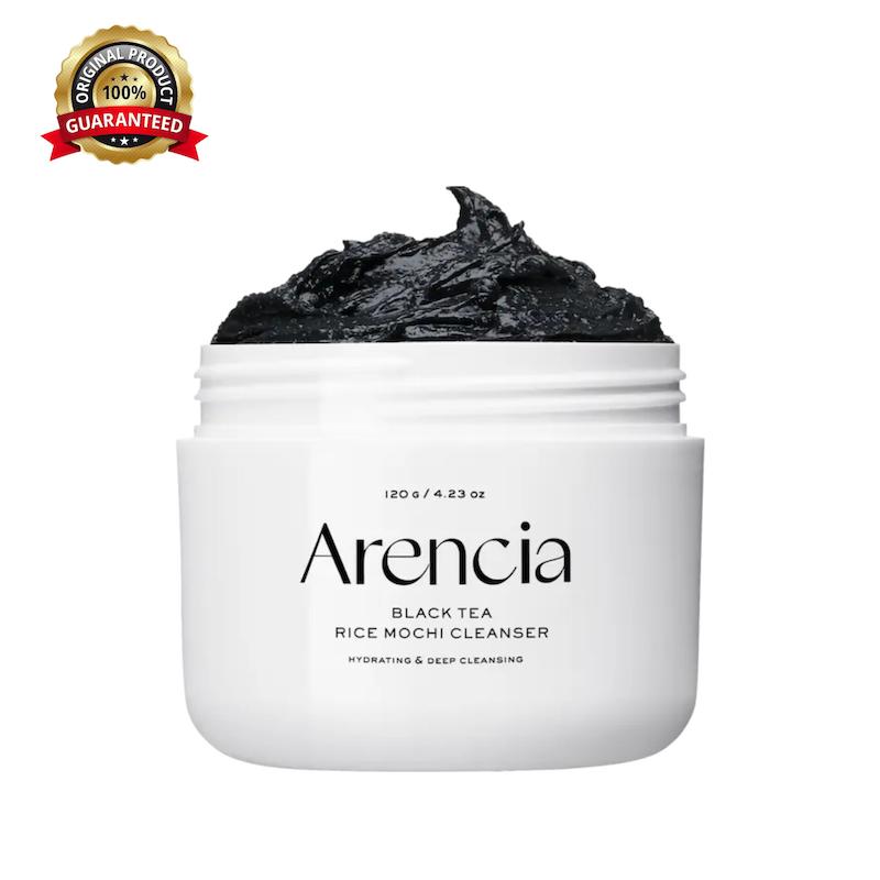 شوینده صورت موچی آرنسیا مدل چای سیاه و برنج پاکسازی عمیق و کنترل چربی پوست Arencia Black Tea Rice Mochi Cleanser