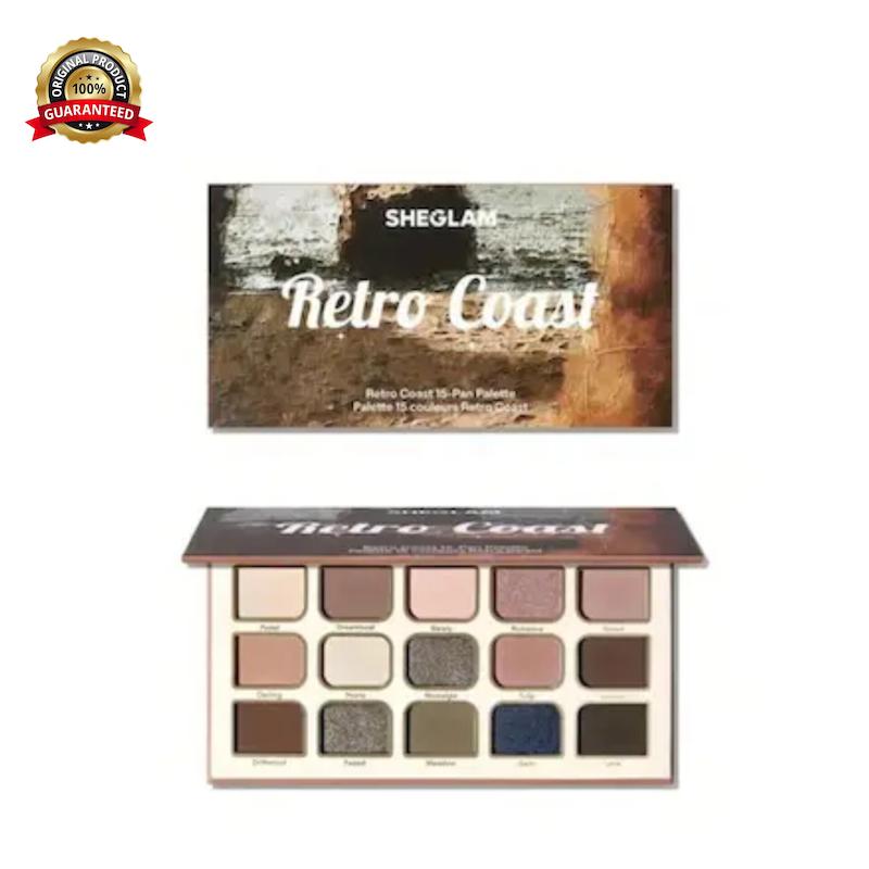پالت سایه ۱۵ رنگ رترو کوست شیگلمRetro Coast 15-Pan Palette (sheglam) 