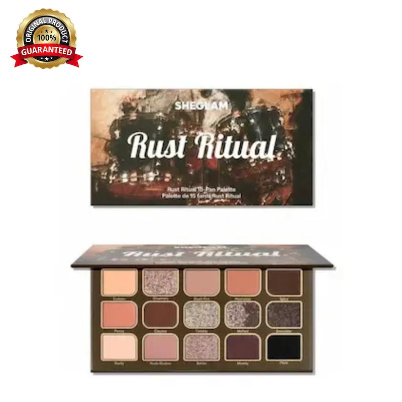 پالت سایه ۱۵ رنگ رز ریچوال شیگلمRust ritual 15- Pan palette (Sheglam)