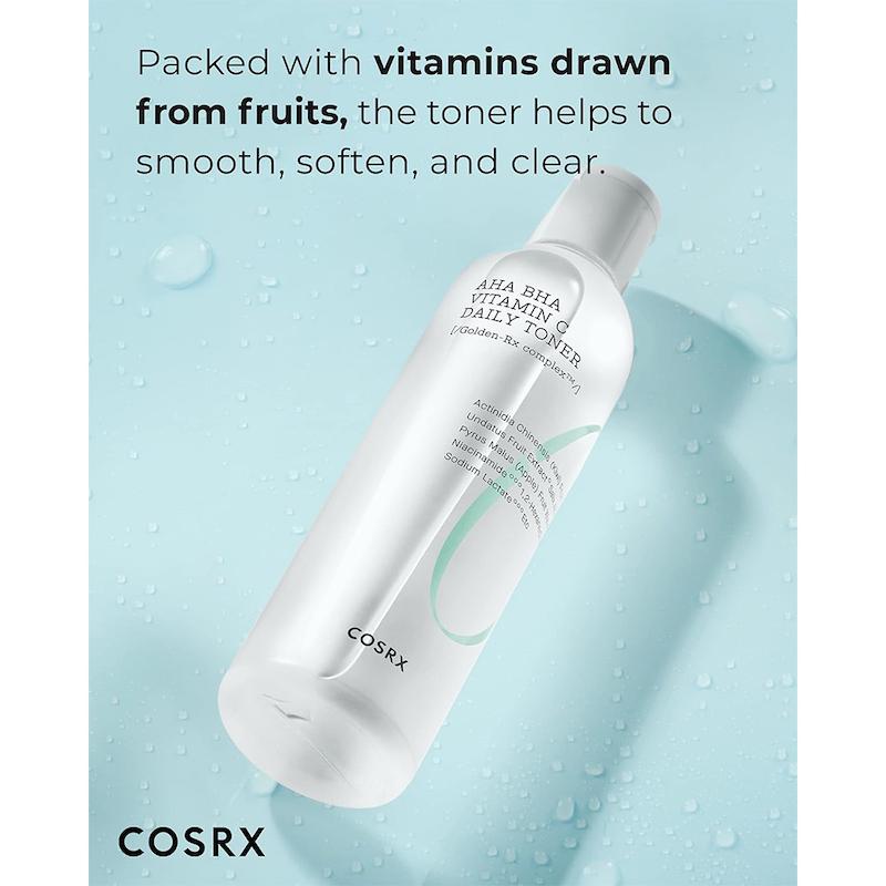 تونر روزانه روشن کننده AHA-BHA ویتامین سی کوزارکس COSRX AHA/BHA Vitamin C Daily Toner 280ml