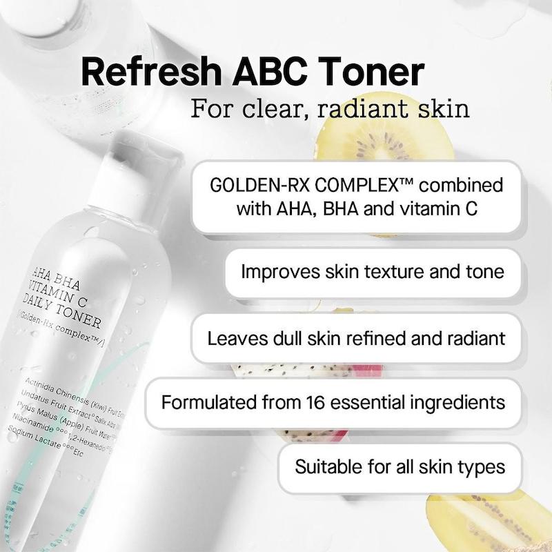 تونر روزانه روشن کننده AHA-BHA ویتامین سی کوزارکس COSRX AHA/BHA Vitamin C Daily Toner 280ml
