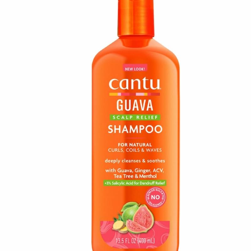 شامپو تسکین‌دهنده پوست سر گواوا کنتو Cantu Guava Scalp Relief Shampoo حجم ۴۰۰ میلی‌لیتر