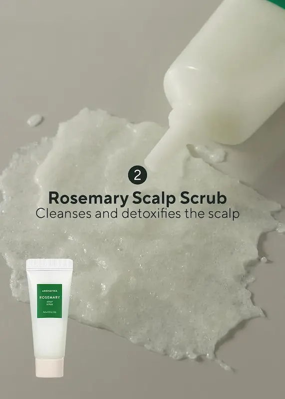 ست مسافرتی مراقبت از مو 4 تکه رزماری آروماتیکا | Aromatica Rosemary Scalp Scaling Trial Kit