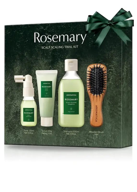 ست مسافرتی مراقبت از مو 4 تکه رزماری آروماتیکا | Aromatica Rosemary Scalp Scaling Trial Kit