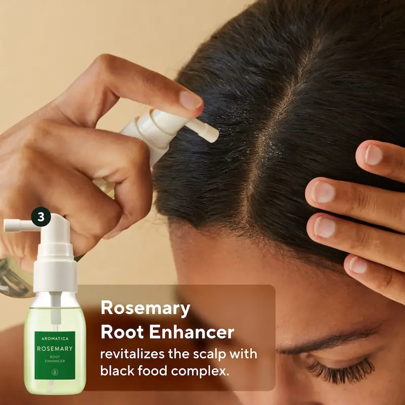 ست مسافرتی مراقبت از مو 4 تکه رزماری آروماتیکا | Aromatica Rosemary Scalp Scaling Trial Kit