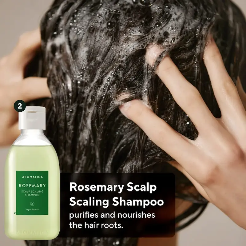 ست مسافرتی مراقبت از مو 4 تکه رزماری آروماتیکا | Aromatica Rosemary Scalp Scaling Trial Kit