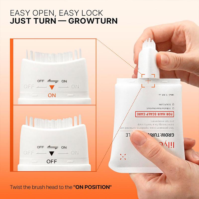آمپول ضد ریزش و تقویت مو اگزوزوم لیلیو | Lilyeve GrowTurn Exosome Brush Ampoule