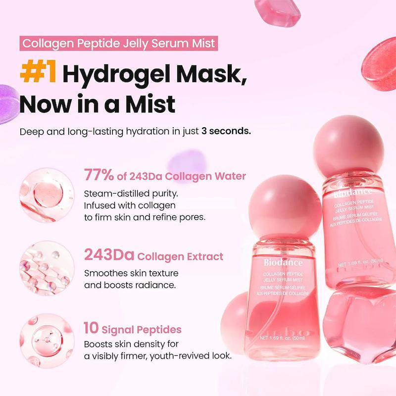 میست سرم ژلی کلاژن و پپتاید بایودنس | Biodance Collagen Peptide Gel Serum Mist