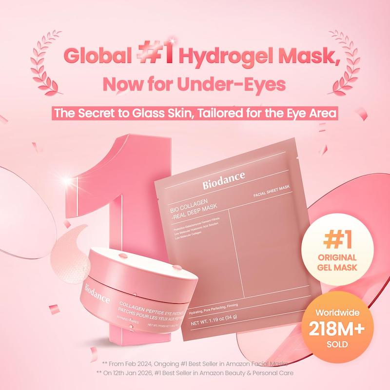 پچ دور چشم کلاژن و پپتاید بایودنس | Biodance Collagen Peptide Eye Patch