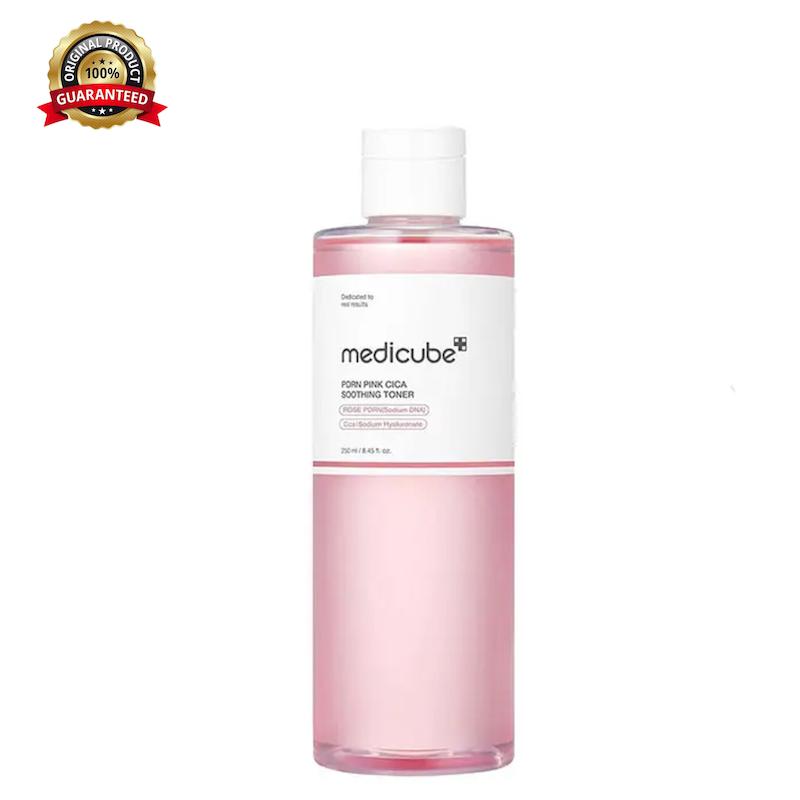 تونر تسکین دهنده و روشن کننده سیکا مدی کیوب Medicube Pdrn Pink Cica Soothing Toner 250Ml