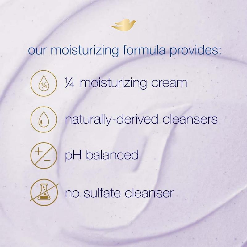 اسکراب بدن داو رایحه لوندر و نارگیل Dove Exfoliating Body Polish Body Scrub Crushed Lavender & Coconut Milk 