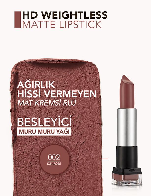 رژ لب جامد اچ‌دی مات فلورمار | Flormar HD Matte Lipstick