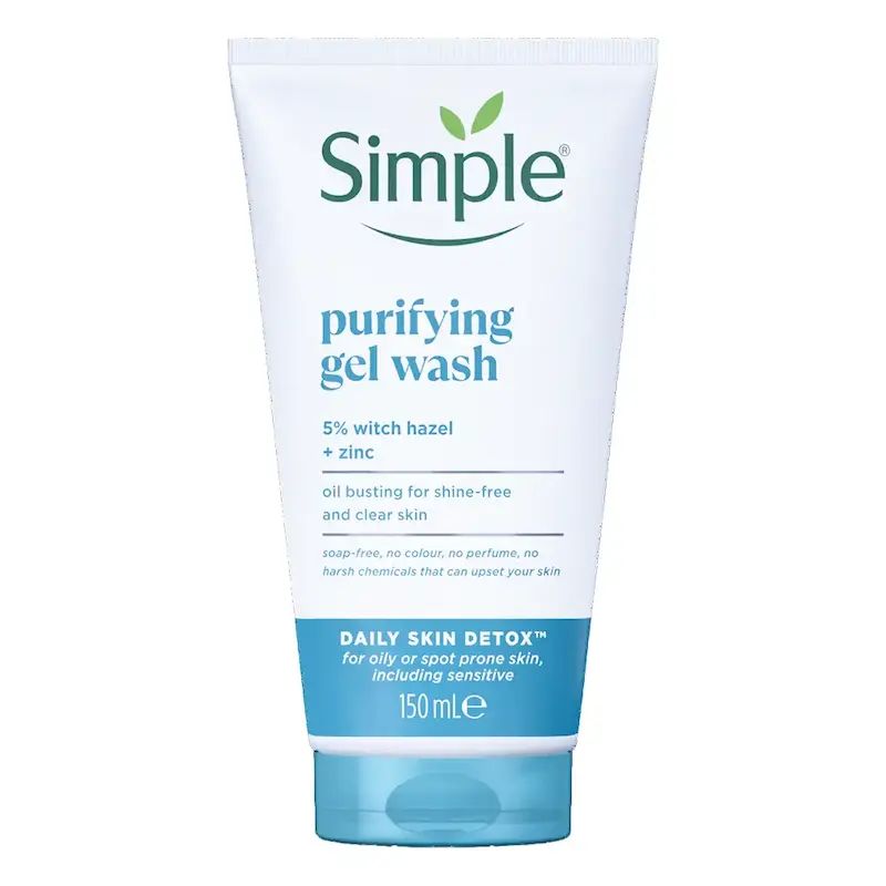 ژل شستشو صورت پوست چرب سیمپل مدل Purifying حجم 150 میل | Simple