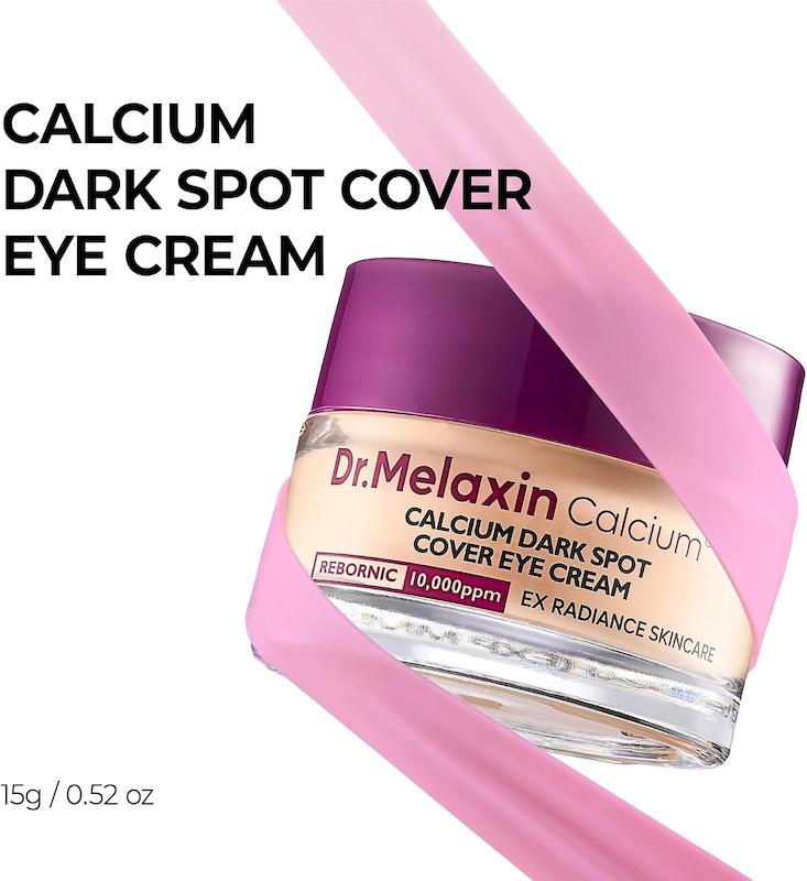 کرم دور چشم کلسیم روشن کننده دکتر ملاکسین calcium dark spot cover eye cream
