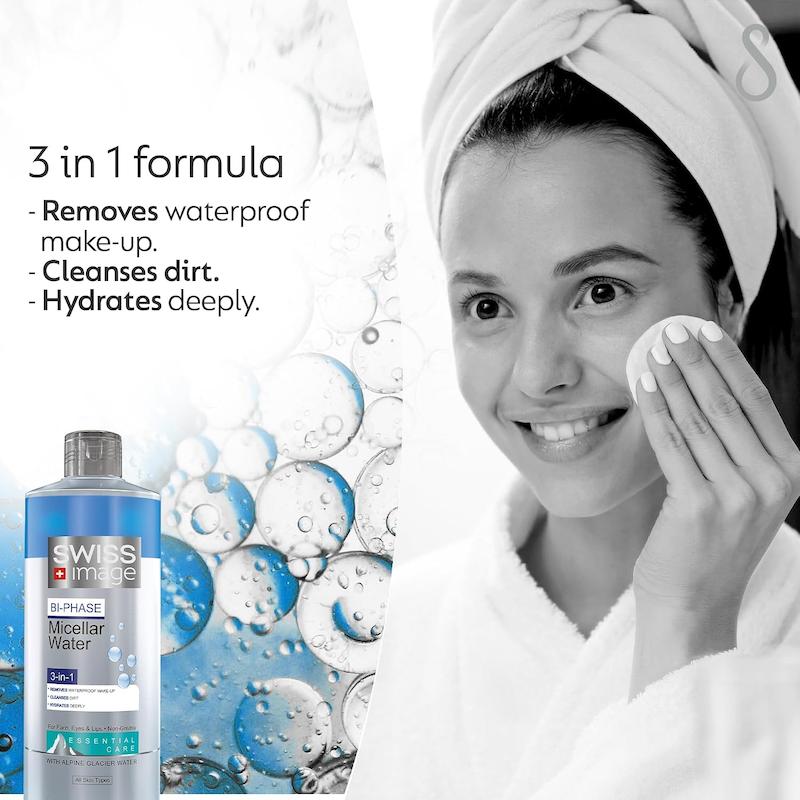 میسلار واتر سوئیس ایمیج حجم 400 میل | Swiss Image Micellar Water
