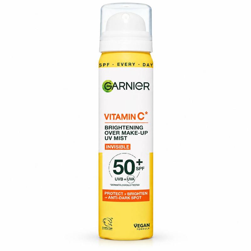 اسپری ضدآفتاب ویتامین C گارنیر قابل استفاده روی آرایش | Garnier Ambre Solaire Vitamin C SPF50+ Invisible Sun Protection Mist