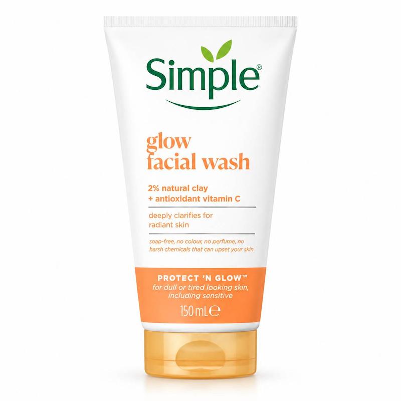 ژل شستشو صورت سیمپل مدل Glow Facial Wash حجم 150 میل | Simple