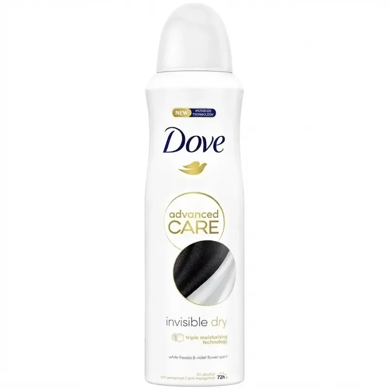 اسپری ضد تعریق زنانه داو Dove مدلAdvanced Care invisible dryحجم 250 میلی لیتر