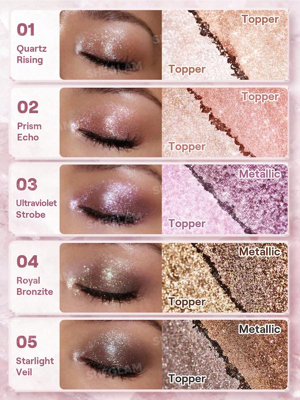 پالت سایه ژلی پریسم اکو شیگلم 03 Sheglam Prismalight Baked Gelee Eyeshadow Du