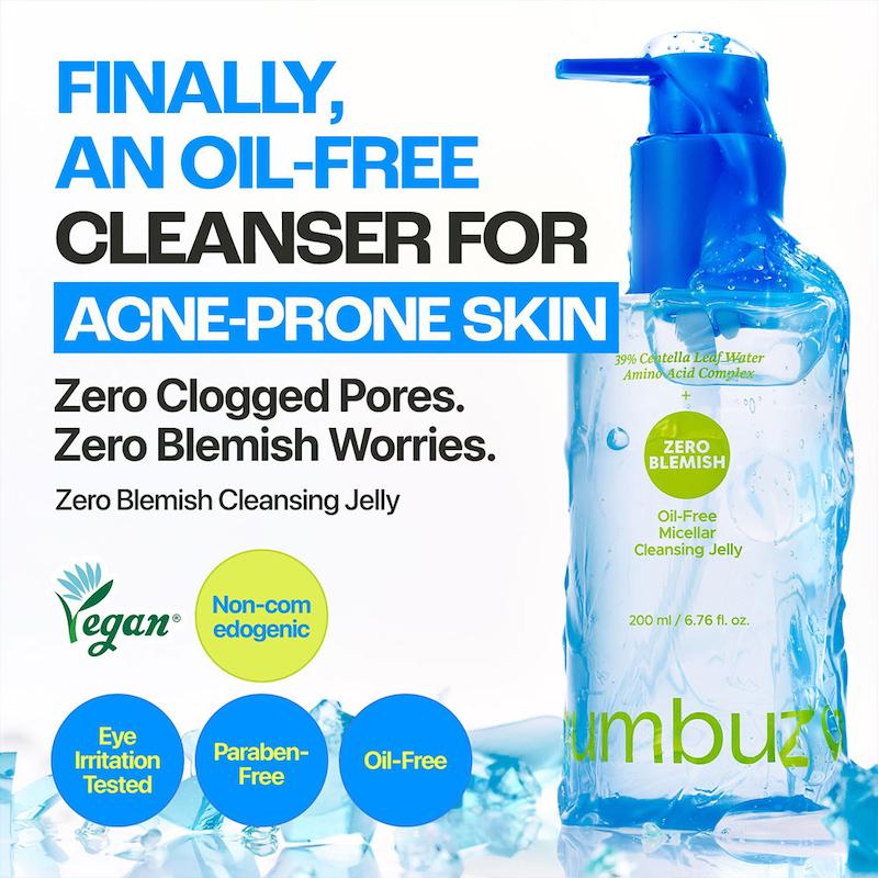 ژل میسلار بدون چربی نامبوزین (ضد جوش و پاک کننده عمقی )Numbuzin oil free Micellar ZERO BLEMISH