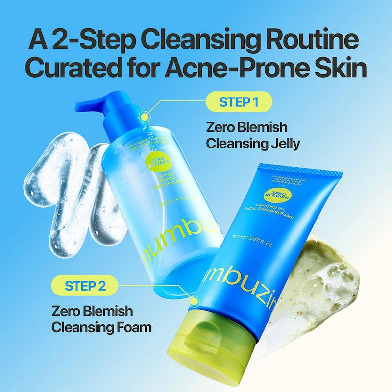 ژل میسلار بدون چربی نامبوزین (ضد جوش و پاک کننده عمقی )Numbuzin oil free Micellar ZERO BLEMISH