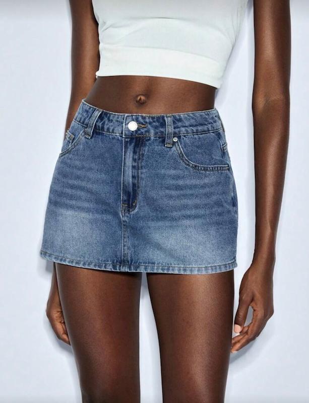 Denim Mini Skirt