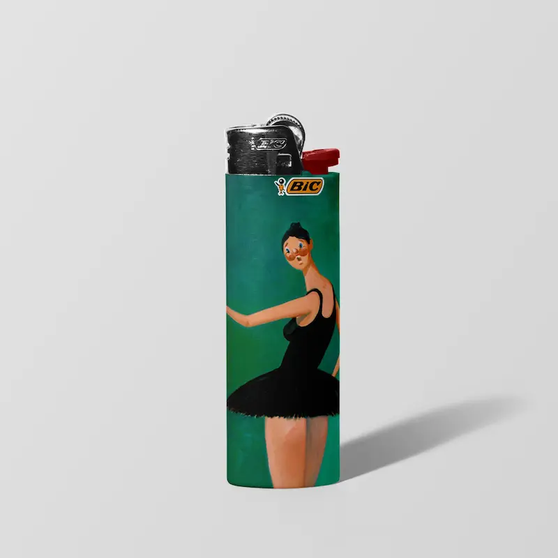 فندک BIC اورجینال سایز بزرگ طرح Kanye West 01