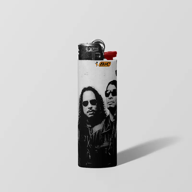 فندک BIC اورجینال سایز بزرگ طرح Metallica 01