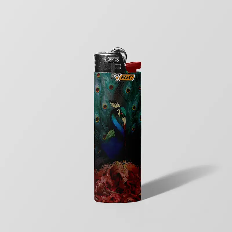 فندک BIC اورجینال سایز بزرگ طرح Opeth 01