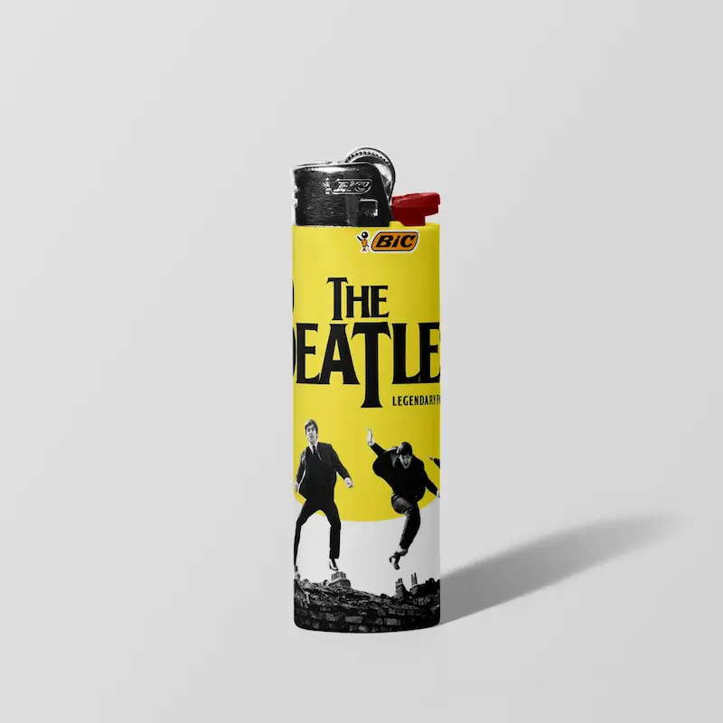 فندک BIC اورجینال سایز بزرگ طرح The Beatles 02
