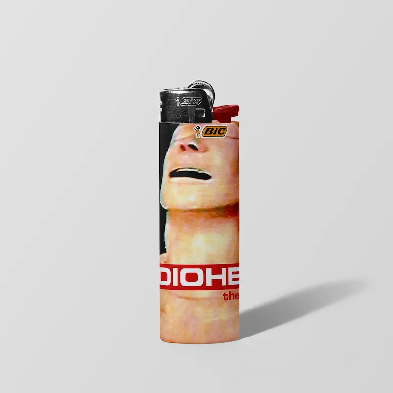 فندک BIC اورجینال سایز بزرگ طرح The Bends Radiohead 01