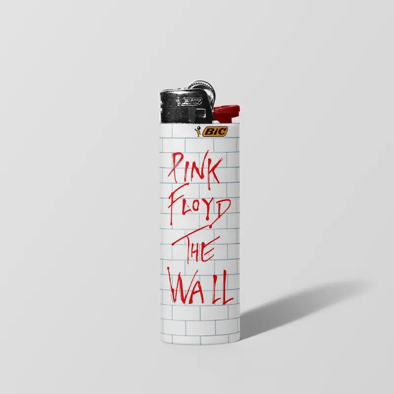 فندک BIC اورجینال سایز بزرگ طرح The Wall Pink Floyd 01