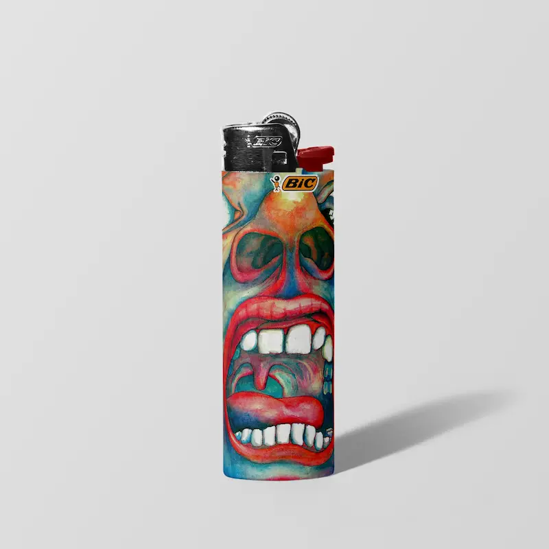 فندک BIC اورجینال سایز بزرگ طرح King Crimson 01