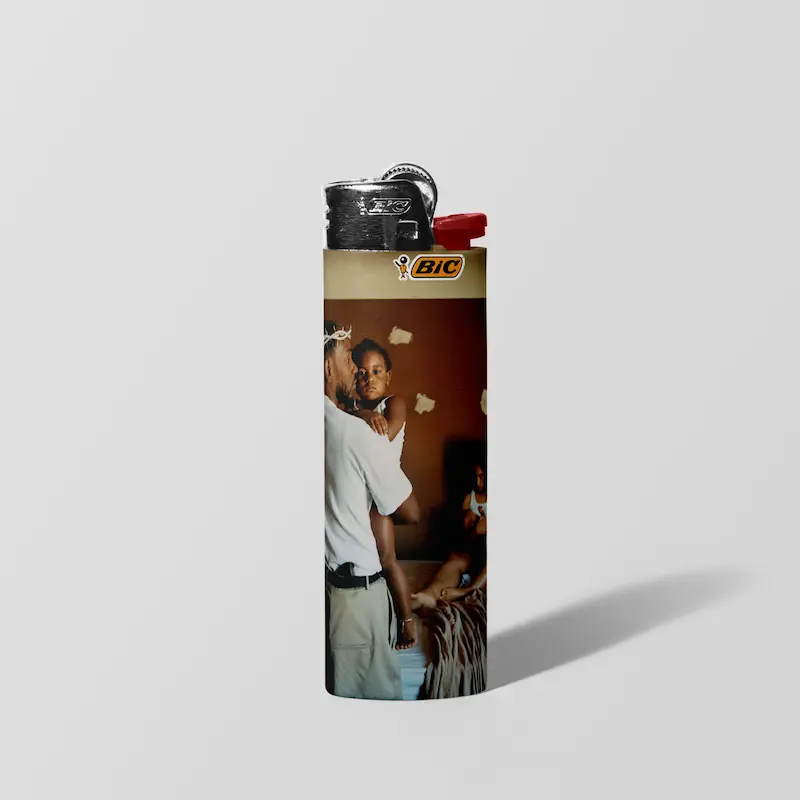 فندک BIC اورجینال سایز بزرگ طرح Kendrick Lamar 01