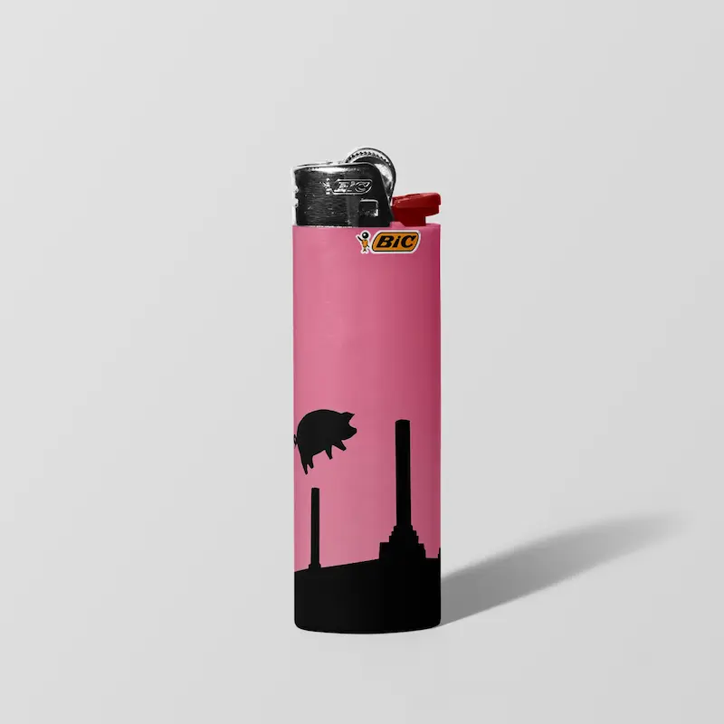 فندک BIC اورجینال سایز بزرگ طرح Pink Floyd 04