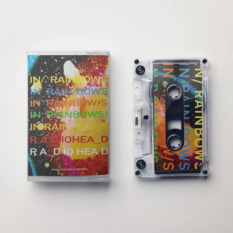 کاست آلبوم Radiohead - In Rainbows نمای جلو