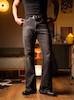 Washed Black Bootcut Denim