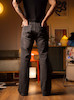 Washed Black Bootcut Denim