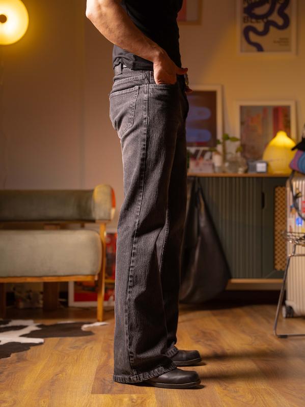 Washed Black Bootcut Denim