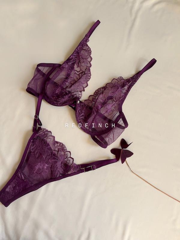 ست بنفش بادمجونی از برند وایت💜
