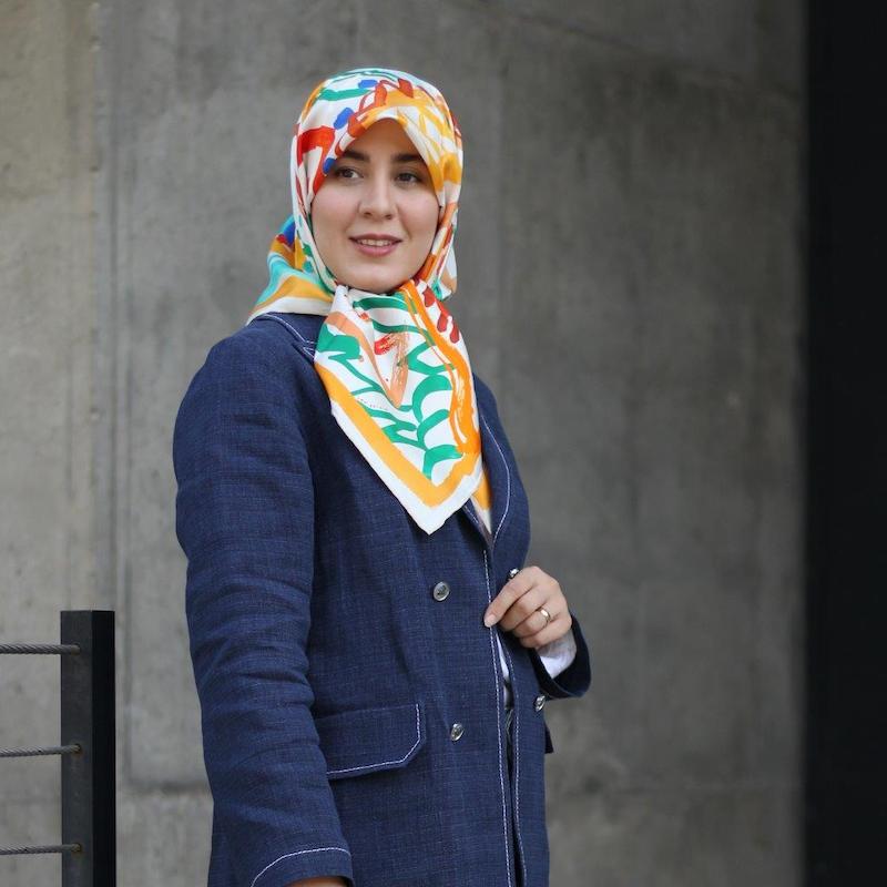 روسری ابریشم هرمس آبرنگی