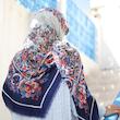 روسری کشمیر پنبه گوچی رز