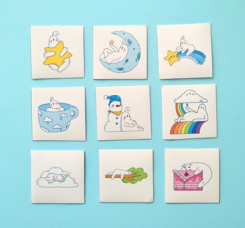 استیکر لمیده (انتخابی)