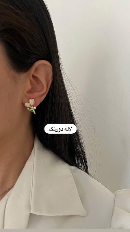کالکشن گوشواره های صورتی